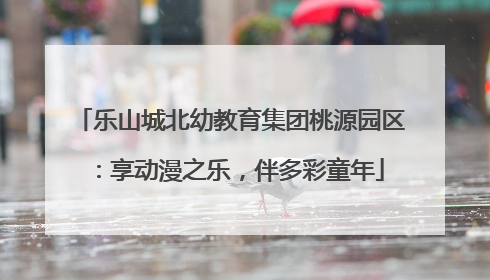 乐山城北幼教育集团桃源园区：享动漫之乐，伴多彩童年